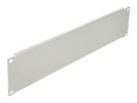 Delock - Blindpanel till rack - grå - 2U - 19"