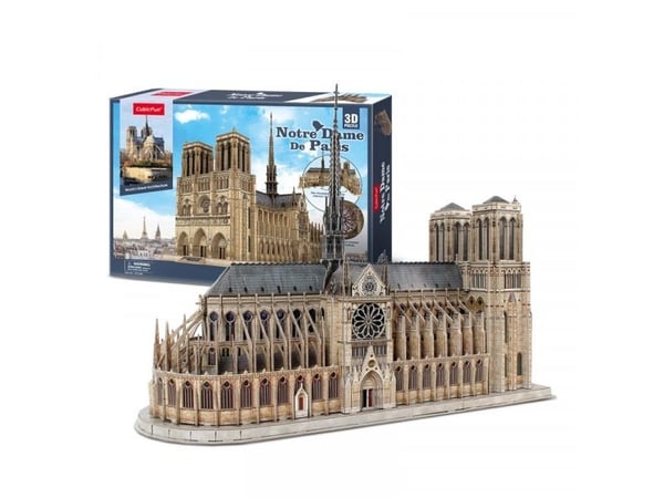 Puslespill CUBICFUN 3D puslespill „Noterdamo-katedralen“