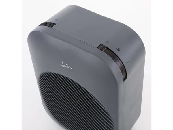 JATA TV55G, Viftedrevet elektrisk romvarmer, Innendørs, Gulv, Grå, 2000 W, 1000 W