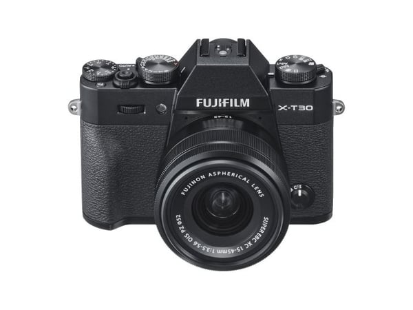 Fujifilm X -T30 II + 15-45mm, 26,1 MP, 9600 x 2160 pixlar, X-Trans CMOS 4, 4K Ultra HD, Pekskärm, Svart