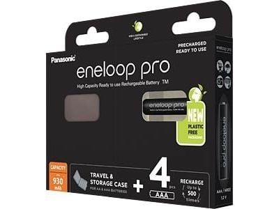 Panasonic eneloop pro BK-4HCDEC4BE - Batteri 4 x AAA - NiMH - (ladbare) - 930 mAh