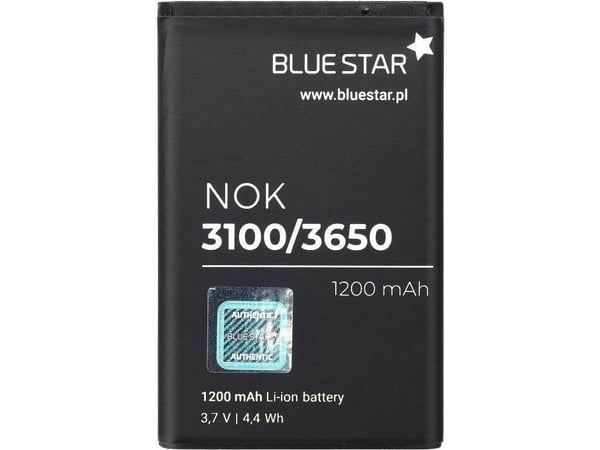 Blue Star-batteri BL-5C (analog) for Nokia 3110c, 2700C, X2-01, X2-05 Li-Ion 1200 mAh
