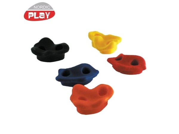 NORDIC PLAY Klatregreb 5 stk. i plast 5 farver med skruer (805-475)