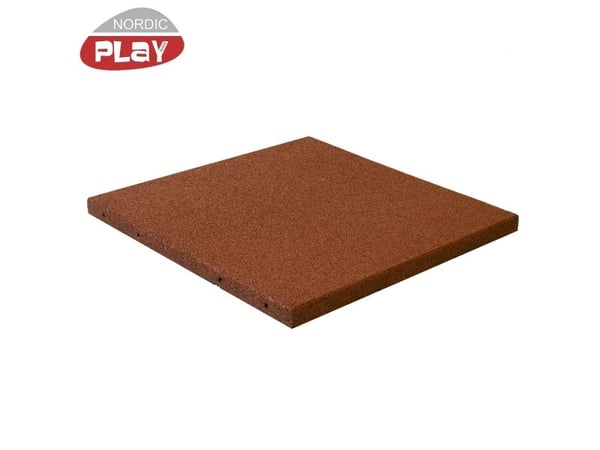 Falk gummifliser 50x50x3 cm rød NORDIC PLAY Active (810-167)
