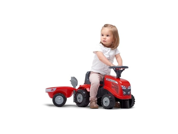 Falk 241C, 1 År, 6 hjul, Plast, Stål, Röd, Svart