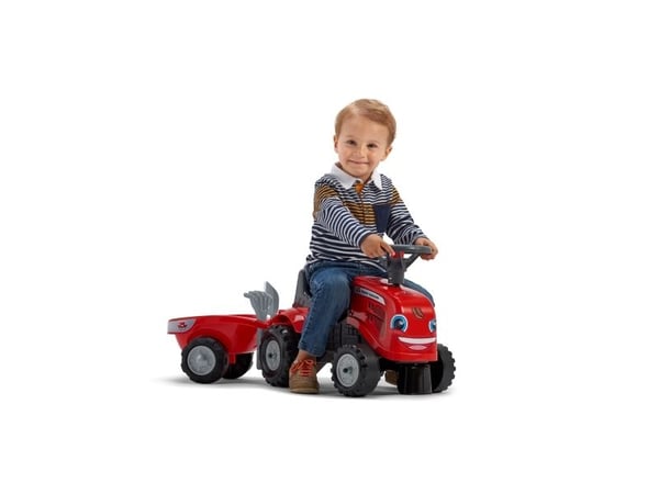 Falk 241C, 1 År, 6 hjul, Plast, Stål, Röd, Svart