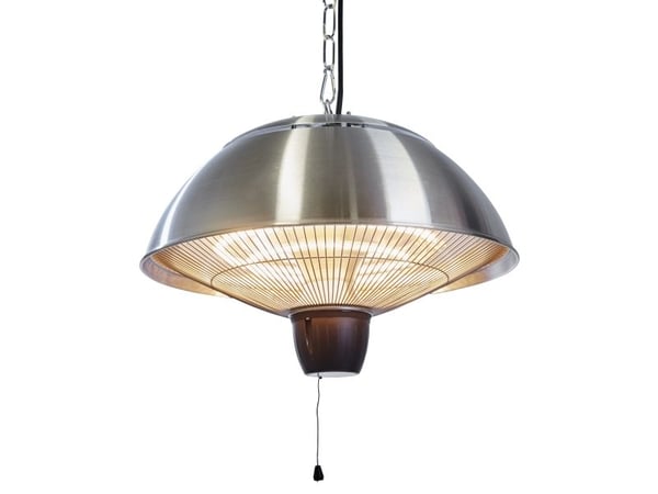 HORTUS Terrassevarmer hængemodel 600/1500 W, HA, Ø42 cm, sølv (211-305)
