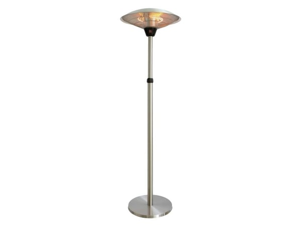 HORTUS Terrassevarmer gulvmodel med teleskop 900/1200/2100 W, HA, sølv (211-372)
