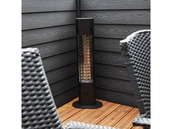 HORTUS Terrassevarmer gulvmodel 1800W - H: 90 cm m/soft touch og fjernbetjening (211-413)