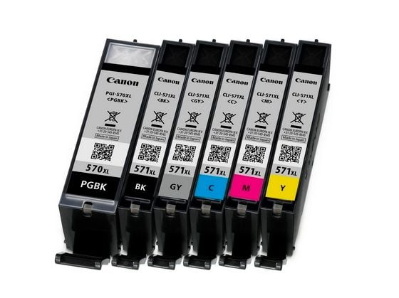 Canon CLI-571GY XL - 11 ml - Høy ytelse - grå - original - blekkbeholder - for PIXMA MG7750, MG7751, MG7752, MG7753, TS8050, TS8051, TS8052, TS8053...