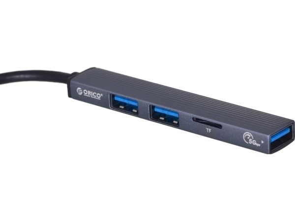 ORICO HUB USB-C 3X USB-A, MICROSD, 5 GBPS, ALU