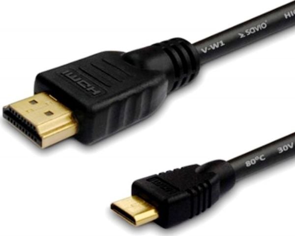 Savio HDMI Mini - HDMI-kaapeli 1.5m musta (SAVIOCL09)