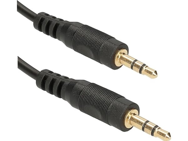 Libox Jack 3,5 mm til Jack 3,5 mm kabel 3 m svart (LB0026)