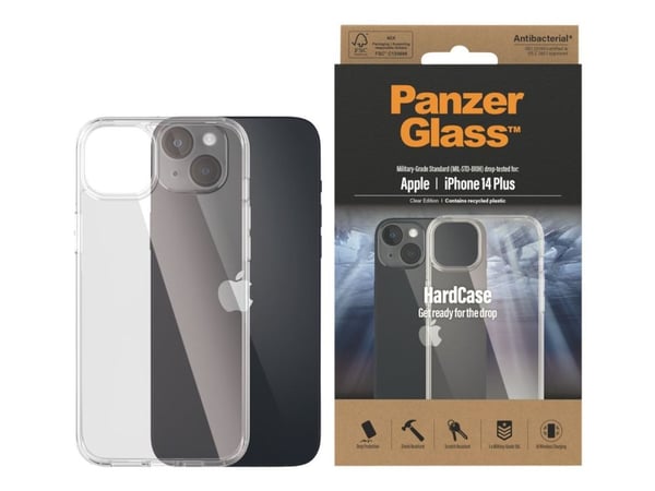 PanzerGlass HardCase, Suojus, Apple, iPhone 14 Plus, 17 cm (6.7"), Läpinäkyvä