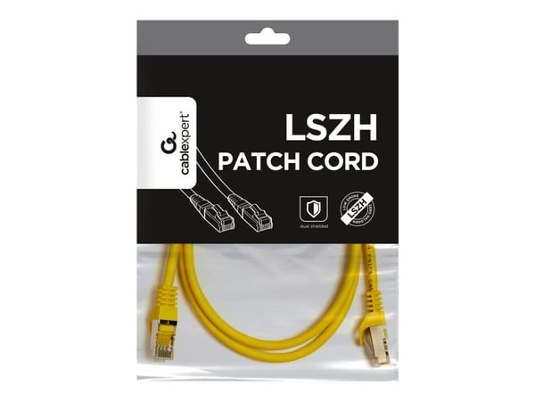 Cablexpert - Koblingskabel - RJ-45 (hann) til RJ-45 (hann) - S/FTP - CAT 6a - halogenfri, formstøpt, flertrådet - gul