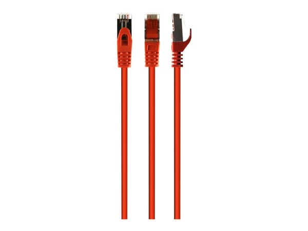 Gembird PP6A-LSZHCU-R-5M - Koblingskabel - RJ-45 (hann) til RJ-45 (hann) - S/FTP - CAT 6a - formstøpt - rød