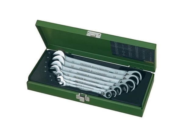 Proxxon Industrial 23124 MicroSpeeder haarukka-avaimensarja 7 kpl 8 - 19 mm