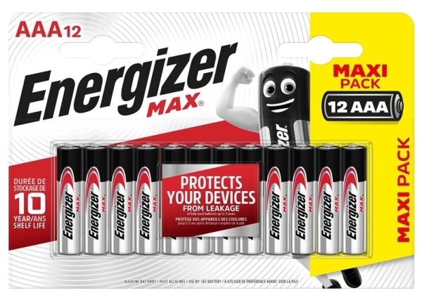 Energizer AAA paristo Max Alkalinen mangaani 1,5 V 12 kpl