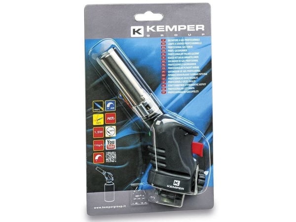 Kemper Group 1060, Håndholdt blåselampe, Lodding, Stål, Piezo (høyttaler), Sort, Sort