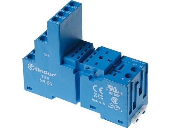 Finder PUSH-IN sockel (97.P2 SPA) för serie 46 Finder, F97-P2SPA-0000000