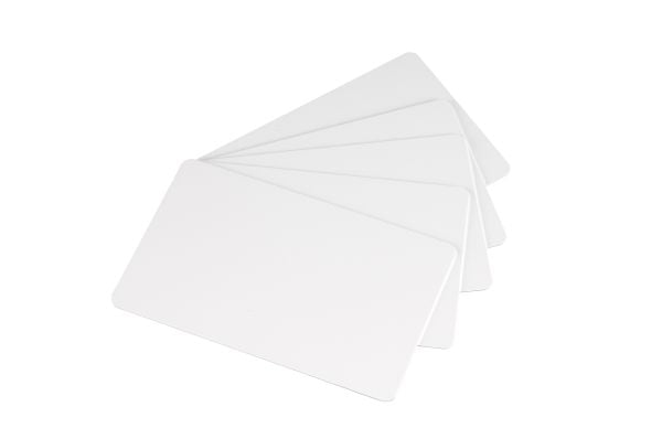 Evolis Classic Blank Cards - Polyvinylklorid (PVC) - 20 milli-incher - hvit - 100 kort kort (en pakke 5) - for Evolis Dualys Basic, Dualys Mag ISO,...