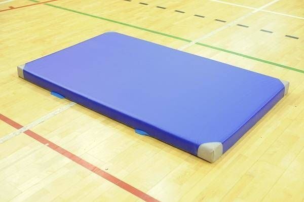 Interplastisk 1-delt gymnastikkmadrass 200 cm x 120 cm x 5 cm blå
