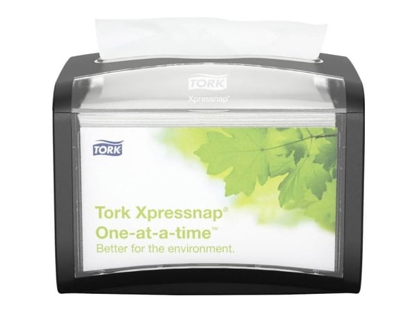 Dispenser Tork XPN Bordmodel Sort til Serviet N4,4 stk/krt