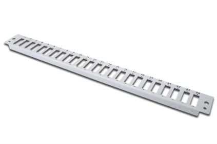 DIGITUS 24x SC Duplex - Modulpanel for fiberoptikkspleisebokser - lysegrå, RAL 7035 - 1U - 24 porter