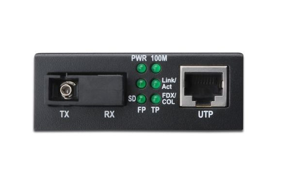 DIGITUS Professional DN-82123 - Fibermedieomformer - 1GbE - 10Base-T, 1000Base-LX, 100Base-TX, 1000Base-T - RJ-45 / SC-enkeltmodus - opp til 20 km ...