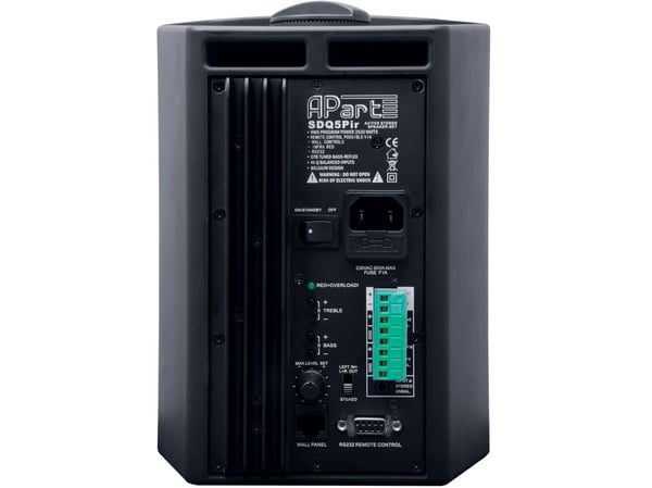 APart SDQ5PIR-BL, 2.0 kanaler, 60 W, 45 - 20000 Hz, 8 O, Sort