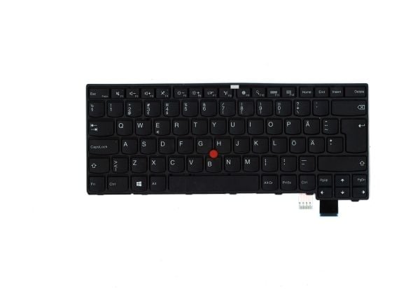 Lenovo - Erstatningstastatur for bærbar PC - med Trackpoint - QWERTY - Finsk - FRU