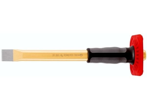 RENNSTEIG 311 250 1, Spademeisel, Flat meisel, Plast, Gummi, Sort, Grå, Rød, 250 mm, 25 mm