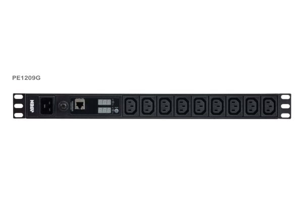 ATEN Basic Metered Series PE1209G - Strømfordelerenhet (kan monteres i rack) - AC 100-240 V - 3840 VA - inngang: IEC 60320 C20 - utgangskontakter: ...
