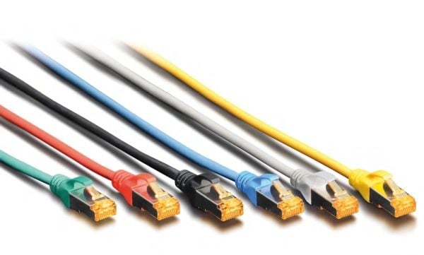 DIGITUS - Patchkabel - RJ-45 (han) til RJ-45 (han) - 7 m - SFTP - CAT 6a - booted, halogenfri, knastfri - rød