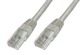 DIGITUS Premium - Patchkabel - RJ-45 (han) til RJ-45 (han) - 15 m - UTP - CAT 5e - booted - grå