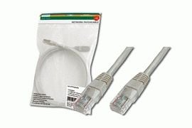 DIGITUS Premium - Patchkabel - RJ-45 (han) til RJ-45 (han) - 15 m - UTP - CAT 5e - booted - grå