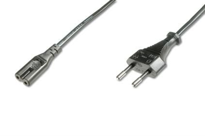 ASSMANN - Strømkabel - IEC 60320 C7, Europlug til Europlug (han) - 1,8 m