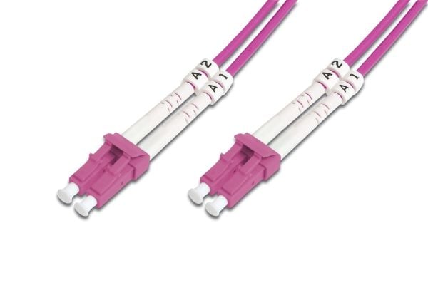 DIGITUS - Koblingskabel - LC multimodus (hann) til LC multimodus (hann) - 7 m - 7 m - fiberoptisk - dupleks - 50 / 125 mikroner - OM4 - halogenfri ...