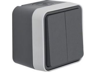 Berker 30753505, Knapper, Grå, 10 A, 250 V