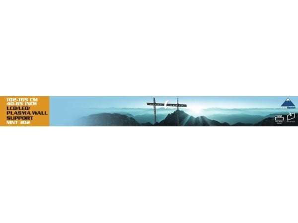 Mount Massive MNT 302 - Brakett - tipping - for flatpanel - svart - skjermstørrelse: 40"-65" - veggmonterbar