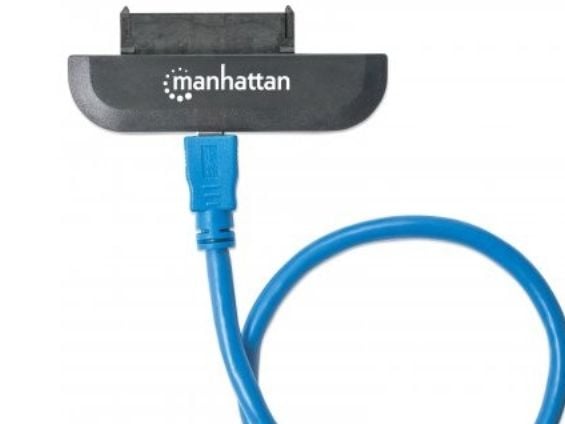 Manhattan USB 3.0-adapter [1x USB 3.2 Gen 1 stik A (USB 3.0) - 1x SATA-kombi-stik 15+7-pol.] Manhattan
