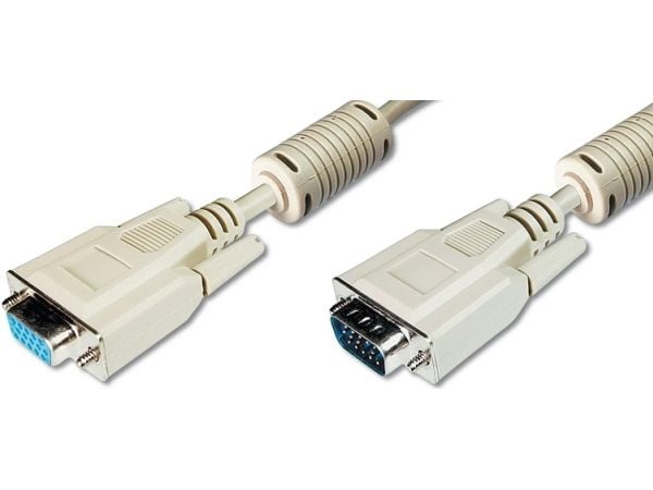 ASSMANN - VGA-förlängningskabel - HD-15 (VGA) (hane) till HD-15 (VGA) (hona) - 3 m