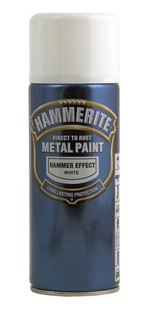 Hammerite glat-effekt spray - Eksklusiv afgift. Hvid 400ml