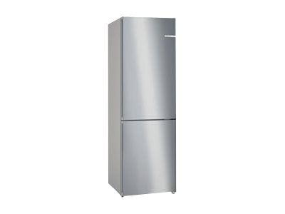 Bosch Serie | 4 KGN362IDF - Kjøleskap/fryser - bunnfryser - bredde: 60 cm - dybde: 66.5 cm - høyde: 186 cm - 321 liter - Klasse D - rustfritt stål