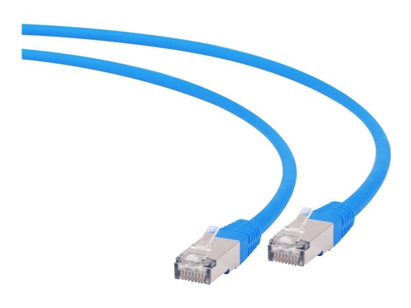 Cablexpert - Koblingskabel - RJ-45 (hann) til RJ-45 (hann) - 25 cm - SFTP - CAT 6a - halogenfri, formstøpt - blå