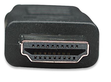 Manhattan 308816, 1 m, HDMI Type A (Standard), HDMI Type A (Standard), 3D, 10,2 Gbit/sek., Svart
