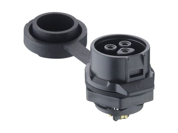 Lutronic 2420 04 T18CB100 rundstiftkontakt rett tilkobling, 1 stk