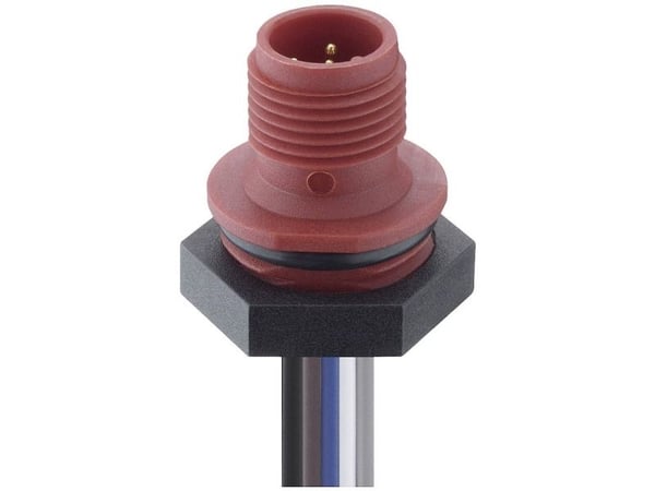 Lutronic 1230 05 T16CW103 sensor-/aktorstickkontakt för infällnad M12, infällnad pol (RJ): 5 st