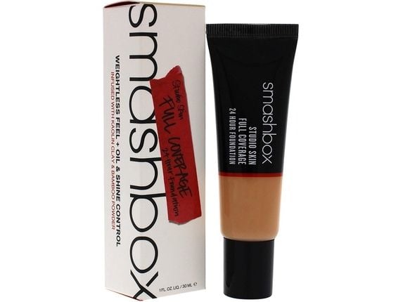 Smashbox Studio Skin High Cover flytende foundation 2.2 Light Medium Warm & Peachy, 30 ml