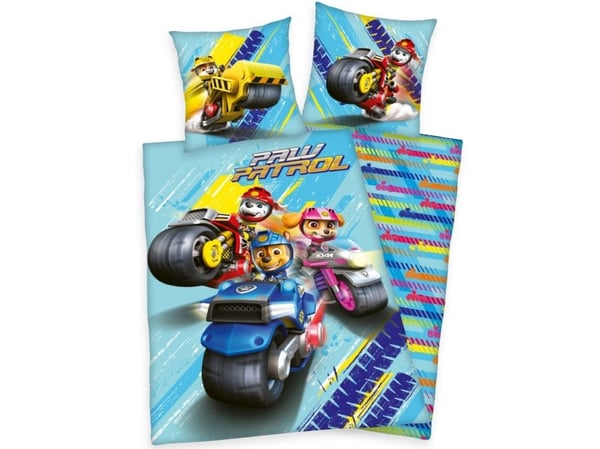 Paw Patrol Racer Sengetøj - 100 procent bomuld